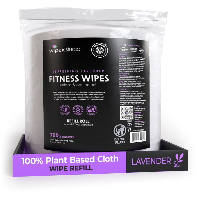 Load image into Gallery viewer, Wipex Co. - 700 Plant-Based Gym Wipes Bulk Refill Roll | Natural Fitness Equipment Wipes