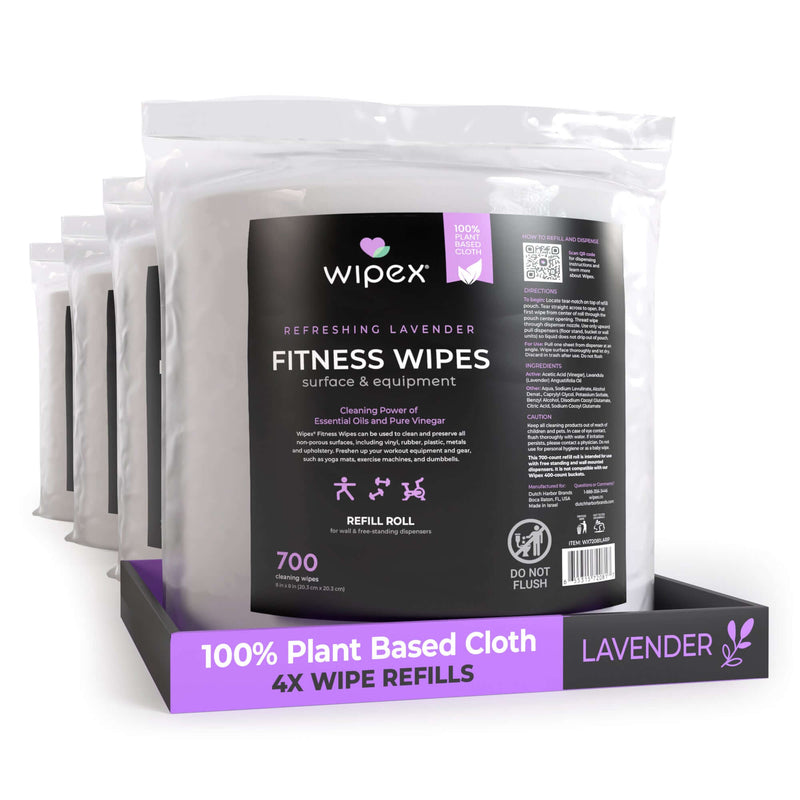 Load image into Gallery viewer, Wipex Co. - 700 Plant-Based Gym Wipes Bulk Refill Roll | Natural Fitness Equipment Wipes