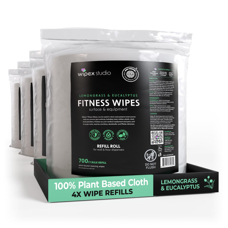 Load image into Gallery viewer, Wipex Co. - 700 Plant-Based Gym Wipes Bulk Refill Roll | Natural Fitness Equipment Wipes