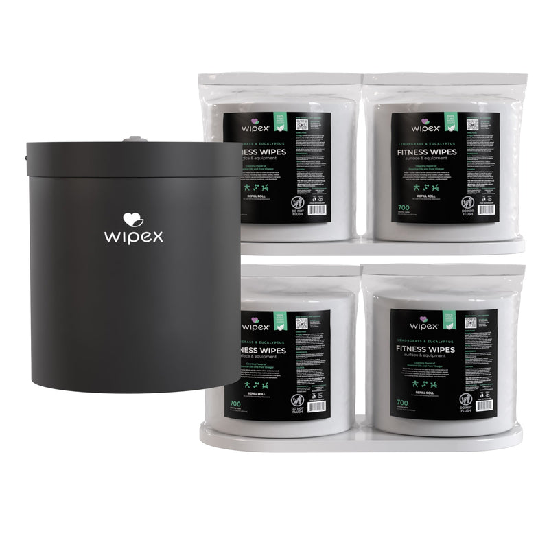Load image into Gallery viewer, Wipex Co. - 700 Plant-Based Gym Wipes Bulk Refill Roll | Natural Fitness Equipment Wipes