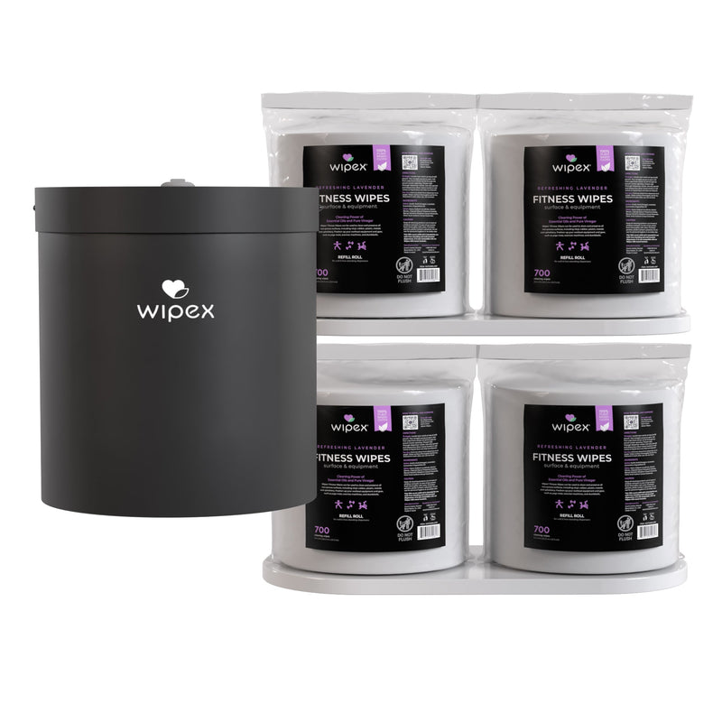 Load image into Gallery viewer, Wipex Co. - 700 Plant-Based Gym Wipes Bulk Refill Roll | Natural Fitness Equipment Wipes