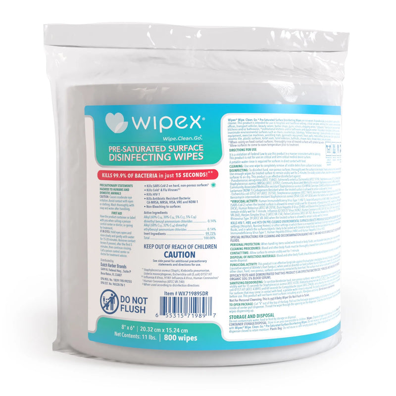 Load image into Gallery viewer, Wipex Co. - Wipex® EPA-Registered Disinfecting Wipes Roll 800-count