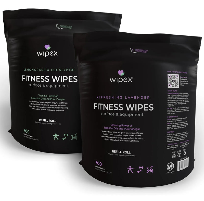 Load image into Gallery viewer, Wipex Co. - Wipex Natural Fitness Equipment Wipes 700ct Bulk Gym Refill Roll