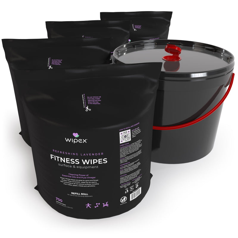 Load image into Gallery viewer, Wipex Co. - Wipex Natural Fitness Equipment Wipes 700ct Bulk Gym Refill Roll