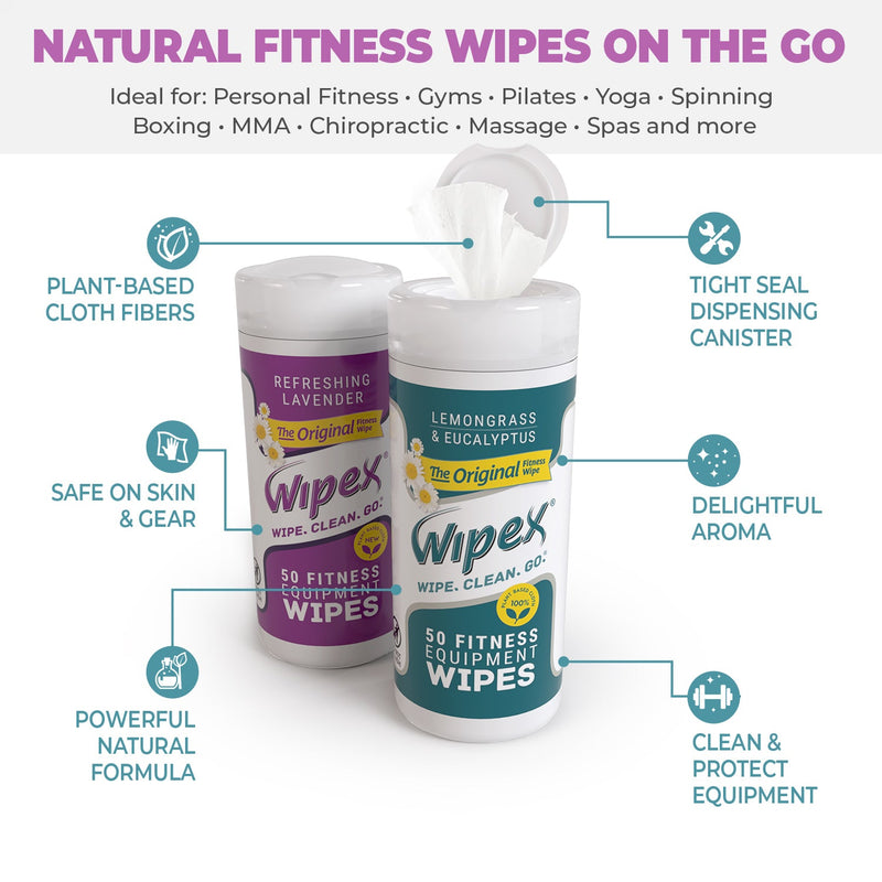 Load image into Gallery viewer, Wipex Co. - Wipex® Natural Yoga Mat Wipes | Soft, Plant-Based, Infused With Essential Oils