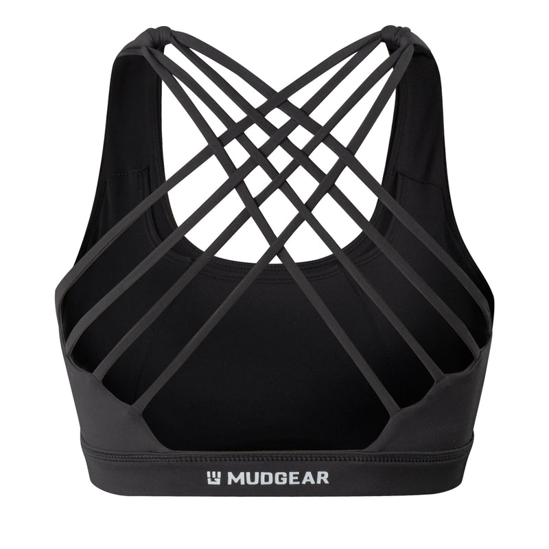 Load image into Gallery viewer, MudGear - Women's Performance Sports Bra with Pockets (Black)