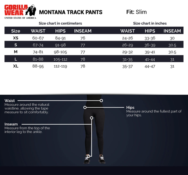 Load image into Gallery viewer, Gorilla Wear - Montana Track Pants - Black