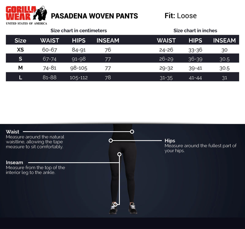 Load image into Gallery viewer, Gorilla Wear - Pasadena Woven Pants - Black