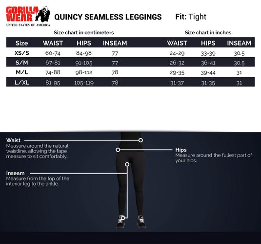 Gorilla Wear - Quincy Seamless Leggings - Gray Melange