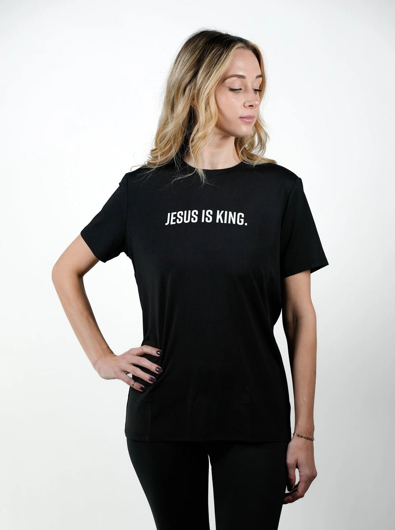 Load image into Gallery viewer, HolStrength - Women's Jesus Is King Performance Tee