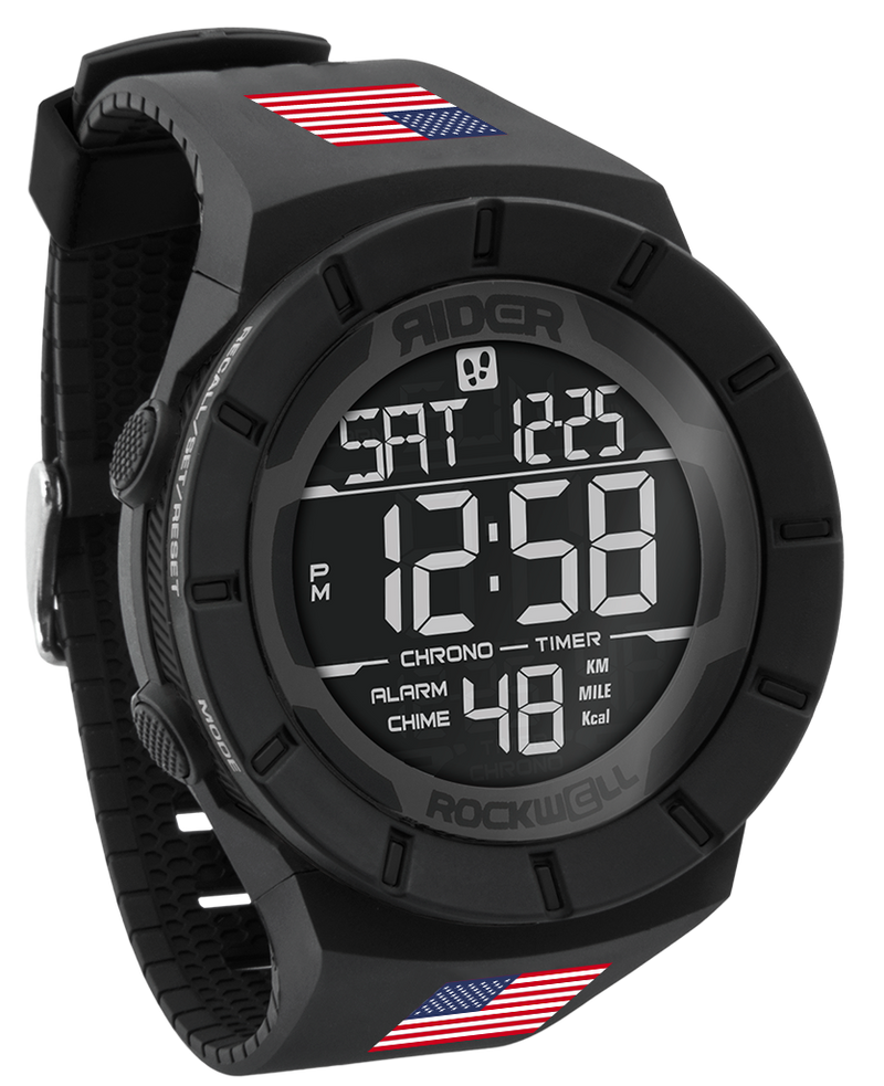Load image into Gallery viewer, Rockwell Time - Coliseum Fit™ Flags of The World Edition A-M (Phantom Black) Watch