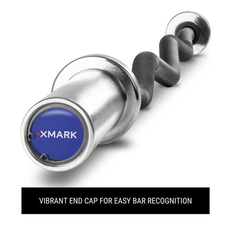 Load image into Gallery viewer, XMARK - Black EZ Curl Bar, Fits Olympic Plates