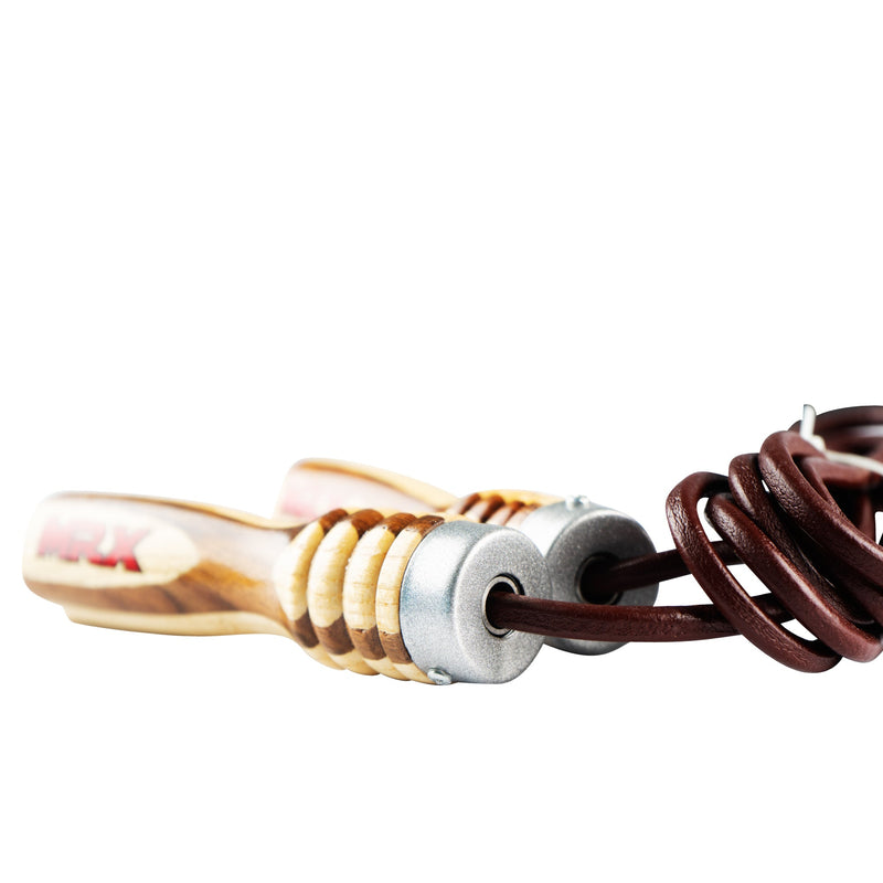 Load image into Gallery viewer, MRX - Heavy Duty Leather Jump Rope Wood Handle