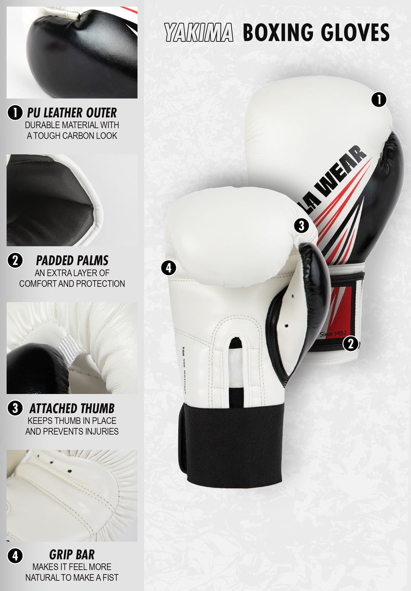 Load image into Gallery viewer, Gorilla Wear - Yakima Boxing Gloves - White