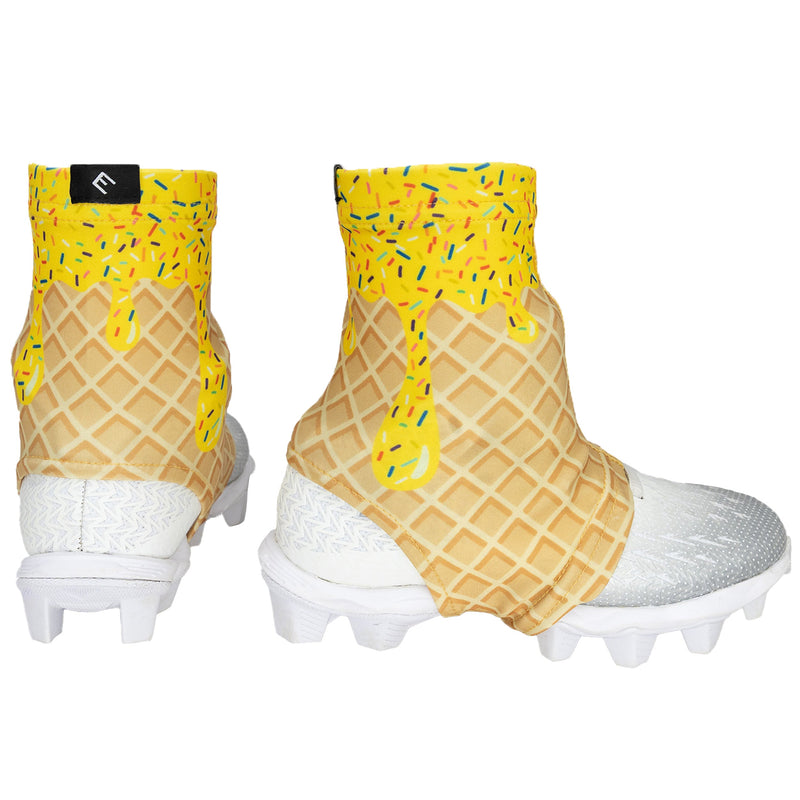Load image into Gallery viewer, Elite Athletic Gear - Yellow Ice Cream Cleat Covers