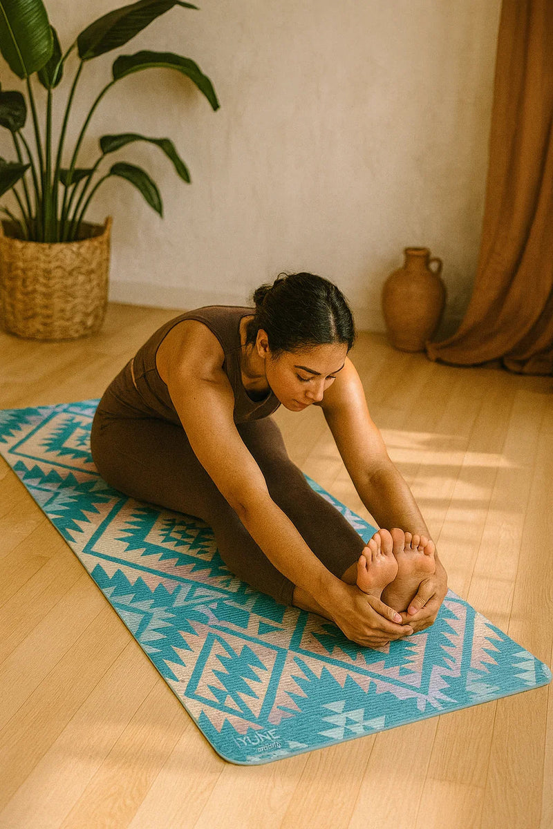Load image into Gallery viewer, Yune Yoga - Jerome Lake Yoga Mat – 6 mm Extra Thick, Double-Sided Non-Slip, Eco-Friendly PER with Deep Blue Water Design | Yune Yoga