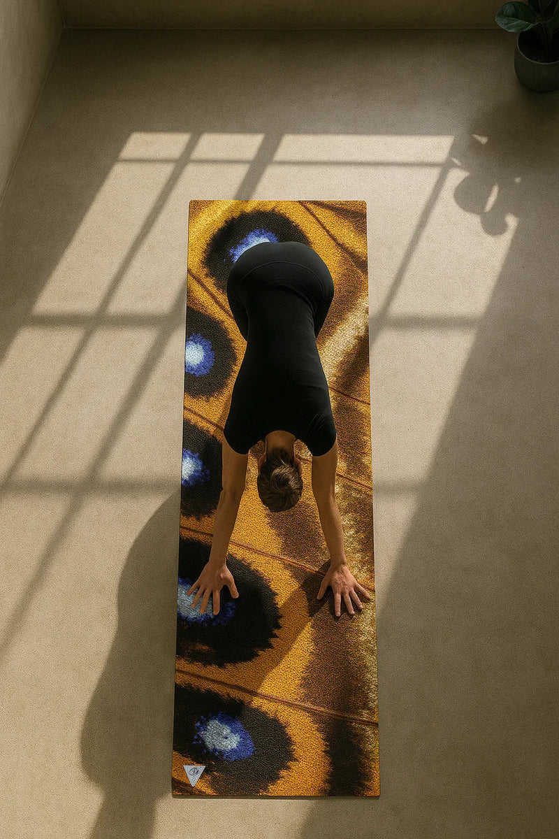 Load image into Gallery viewer, Yune Yoga - Butterfly Eco Yoga Mat – Artist Design, 6mm Cushion + Grip | Yune Yoga