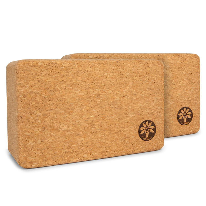 Load image into Gallery viewer, Yoloha Yoga - Cork Yoga Block Set