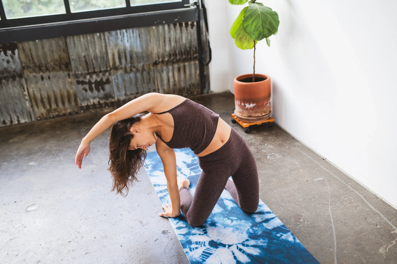Load image into Gallery viewer, Yune Yoga - Yoga Mat | 6mm Thick | Blue Tie Dye | Non-Slip | Eco Friendly | Yune Yoga | Ataraxy