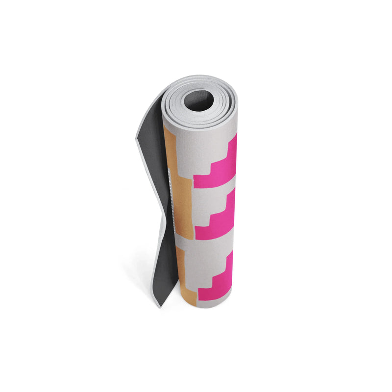 Load image into Gallery viewer, Yune Yoga - Yoga Mat | 6mm Thick | Pink| Non-Slip | Eco Friendly | Yune Yoga | Leah Duncan Geo