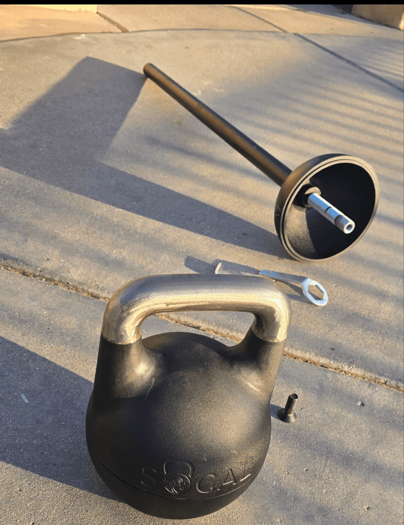 Load image into Gallery viewer, SoCal Kettlebellz - Adjustable Mace Handle for use with 12-32 kg Adjustable Competition Kettlebell