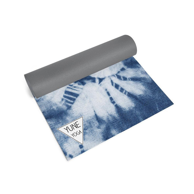 Load image into Gallery viewer, Yune Yoga - Blue Ataraxy Yoga Mat – 6mm Eco-Friendly, Non-Slip & Cushioned | Yune Yoga