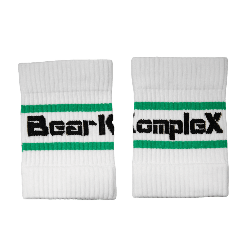 Load image into Gallery viewer, Bear KompleX - BKX Wristbands - White / 4"