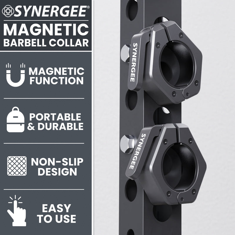Load image into Gallery viewer, Synergee - Magnetic Barbell Collars (2" Olympic, Quick-Lock)