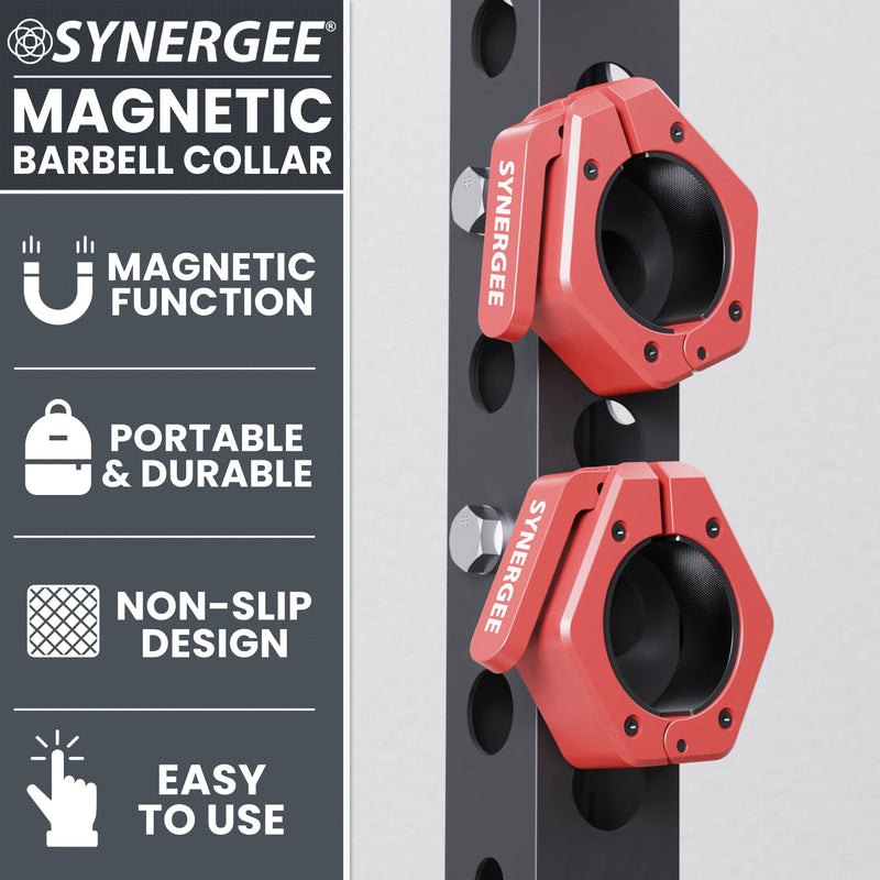 Load image into Gallery viewer, Synergee - Magnetic Barbell Collars (2" Olympic, Quick-Lock)
