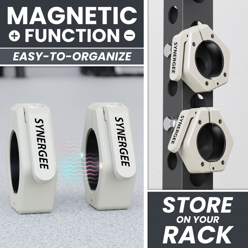 Load image into Gallery viewer, Synergee - Magnetic Barbell Collars (2" Olympic, Quick-Lock)