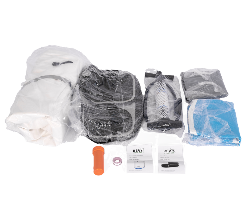 Load image into Gallery viewer, RevX Wellness - RevX Inflatable Barrel with Inflatable Steps