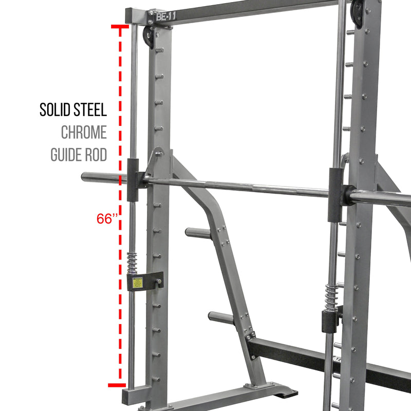 Load image into Gallery viewer, Valor Fitness - Smith Machine with Olympic Storage Pegs