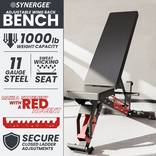 Synergee - Adjustable Wing Back Bench