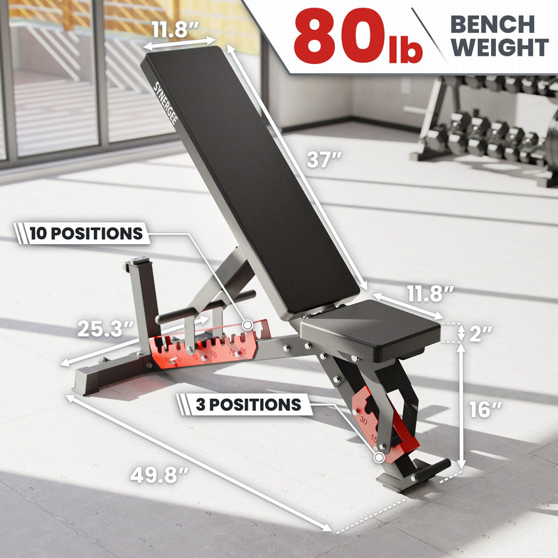 Load image into Gallery viewer, Synergee - Synergee Adjustable Wing Back Bench