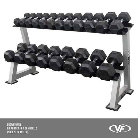 Valor Fitness - Dumbbell 2 Tier Storage Rack