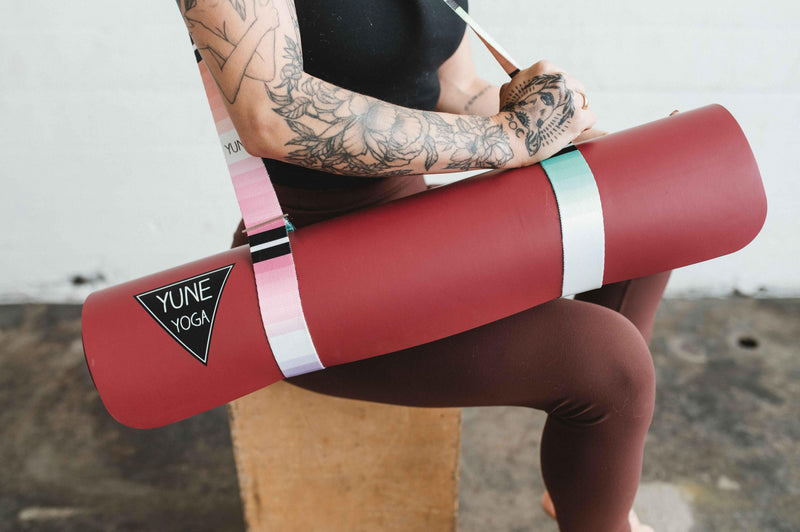 Load image into Gallery viewer, Yune Yoga - Helena Yoga Strap – Rainbow Stretching Strap w/ Metal Buckles | Yune Yoga