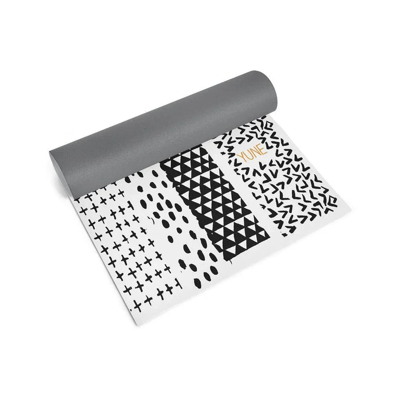 Load image into Gallery viewer, Yune Yoga - Yoga Mat | 6mm Lightweight | Black White Orange | Non-Slip | Eco Friendly | Yune Yoga | Bowie