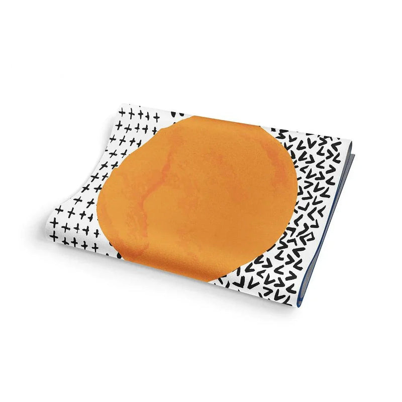 Load image into Gallery viewer, Yune Yoga - Yoga Mat | 6mm Lightweight | Black White Orange | Non-Slip | Eco Friendly | Yune Yoga | Bowie