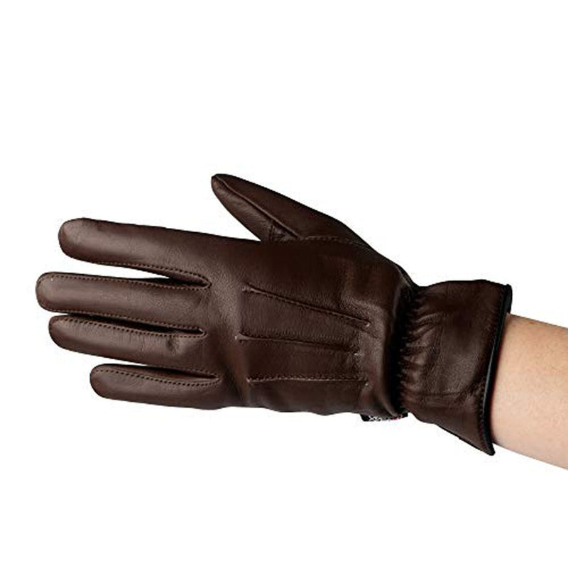 Load image into Gallery viewer, MRX - Women's Warm Winter Dress and Work Gloves, Thermal Lining, Genuine Brown Leather