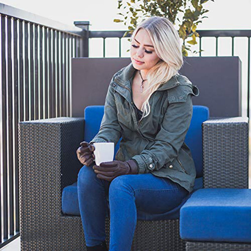 Load image into Gallery viewer, MRX - Women's Warm Winter Dress and Work Gloves, Thermal Lining, Genuine Brown Leather