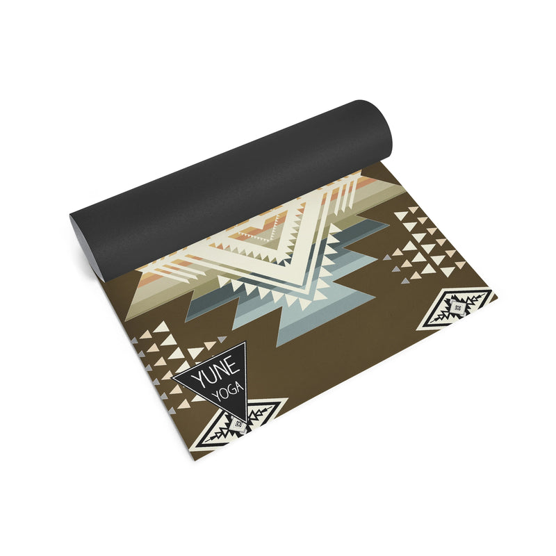 Load image into Gallery viewer, Yune Yoga - Buffalo Hills Soil Yoga Mat – 6 mm Extra Thick, Double-Sided Non-Slip, Eco-Friendly PER with UV-Printed Earthy Brown Design | Yune Yoga