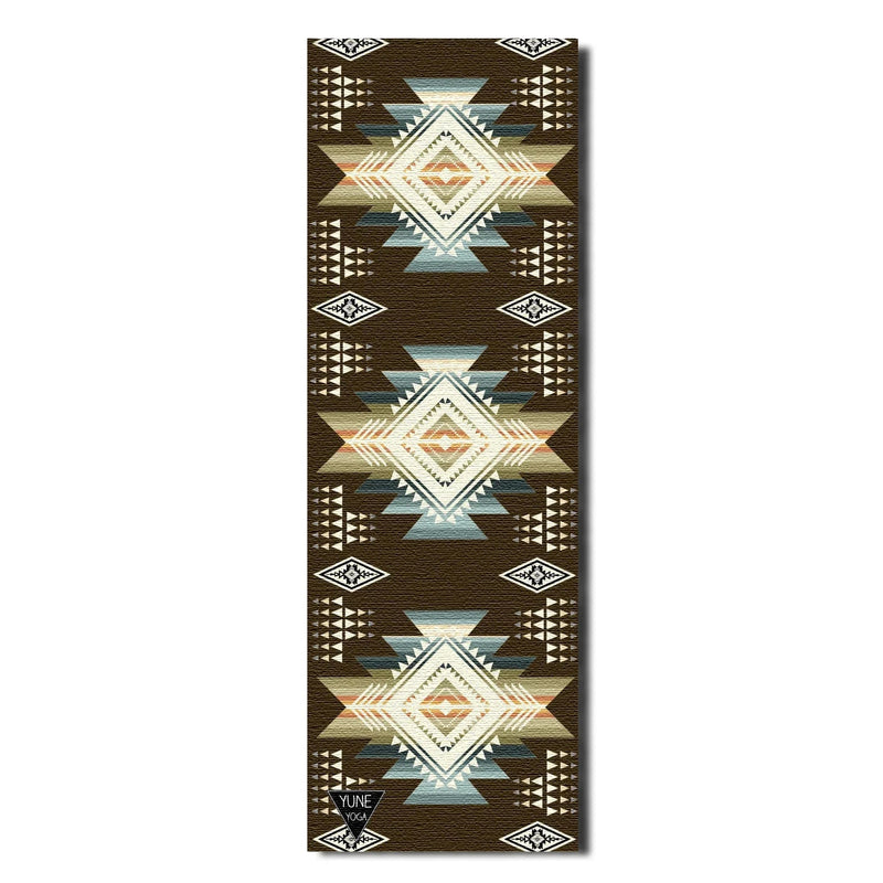 Load image into Gallery viewer, Yune Yoga - Buffalo Hills Soil Yoga Mat – 6 mm Extra Thick, Double-Sided Non-Slip, Eco-Friendly PER with UV-Printed Earthy Brown Design | Yune Yoga