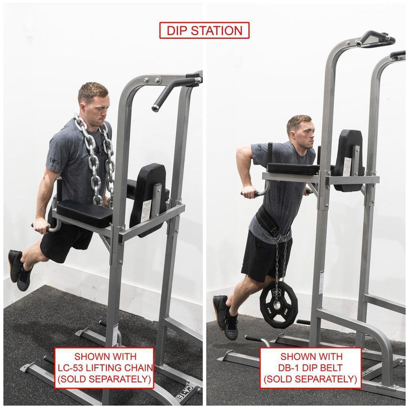 Load image into Gallery viewer, Valor Fitness - Leg Raise Captain's Chair with Dip and Push Up Station