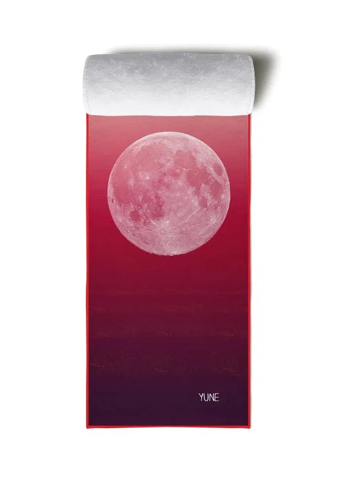 Load image into Gallery viewer, Yune Yoga - Yoga Towel | Non Slip Silicon Nubs | Absorbent Microfiber | Red | Yune Yoga | The Caliban