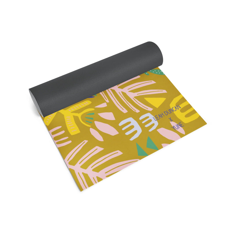 Load image into Gallery viewer, Yune Yoga - Yoga Mat | 6mm Thick | Tan | Non-Slip | Eco Friendly | Leah Duncan Hamsa