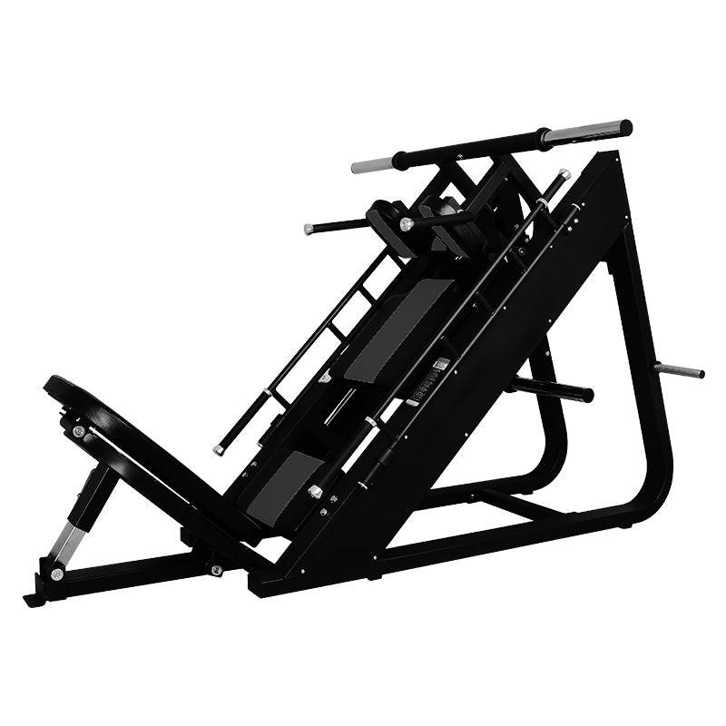 Load image into Gallery viewer, Muscle D Fitness - Excel Linear Hack/Leg Press - Plate Load Hack Squat Combo - Weight Storage Pegs - Adjustable Foot Plate / Back Pad
