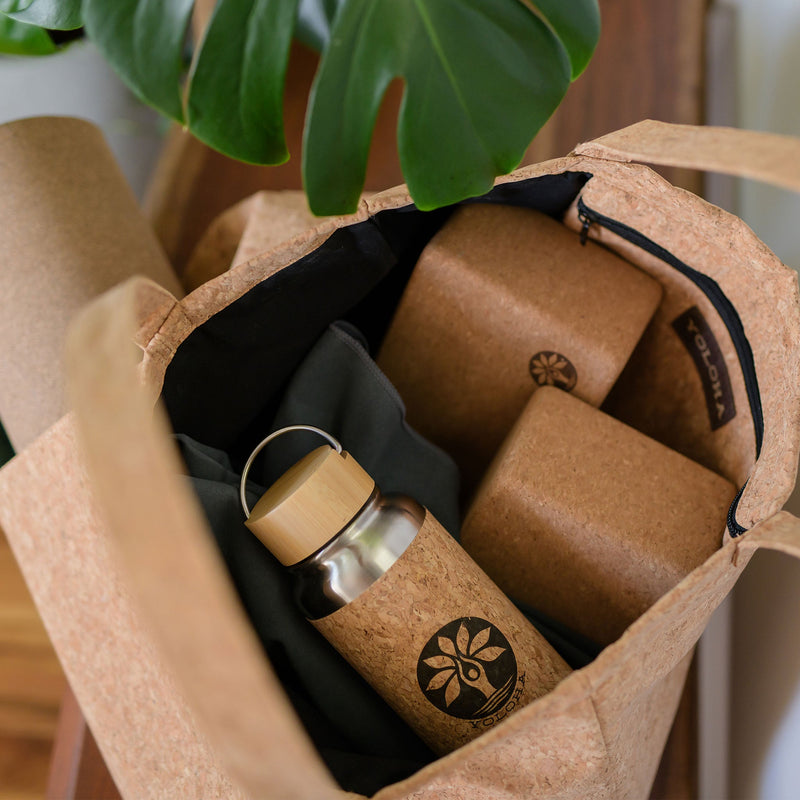Load image into Gallery viewer, Yoloha Yoga - Cork Tote Bag