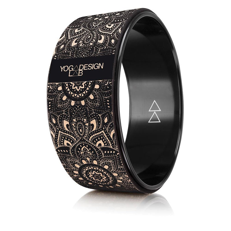 Load image into Gallery viewer, Yoga Design Lab - Yoga Wheel Cork Mandala Black