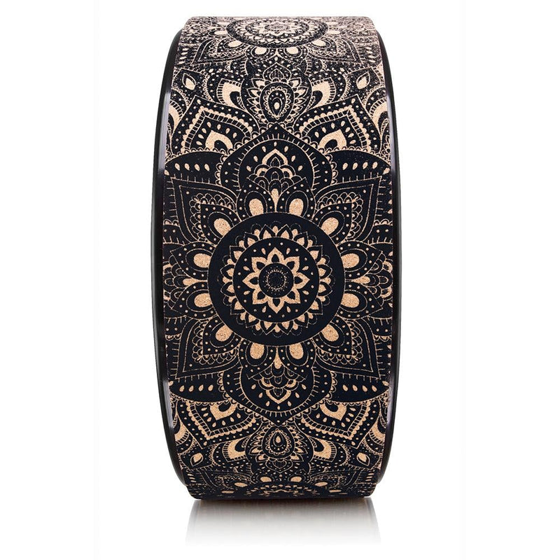 Load image into Gallery viewer, Yoga Design Lab - Yoga Wheel Cork Mandala Black