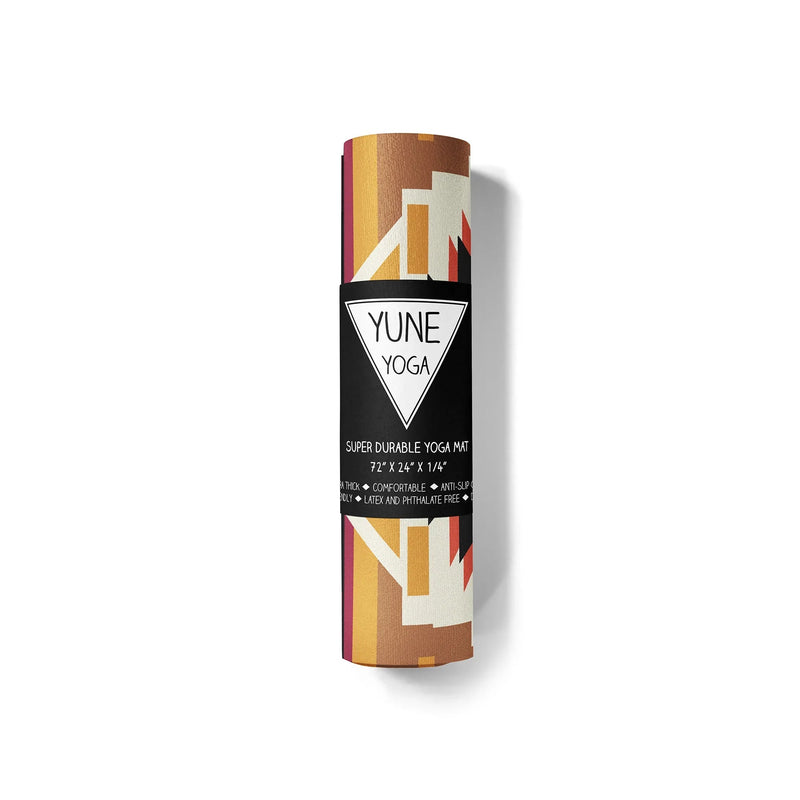 Load image into Gallery viewer, Yune Yoga - Coyote Falls Yoga Mat – 6 mm Extra Thick, Double-Sided Non-Slip, Eco-Friendly PER with UV-Printed Canyon Design | Yune Yoga